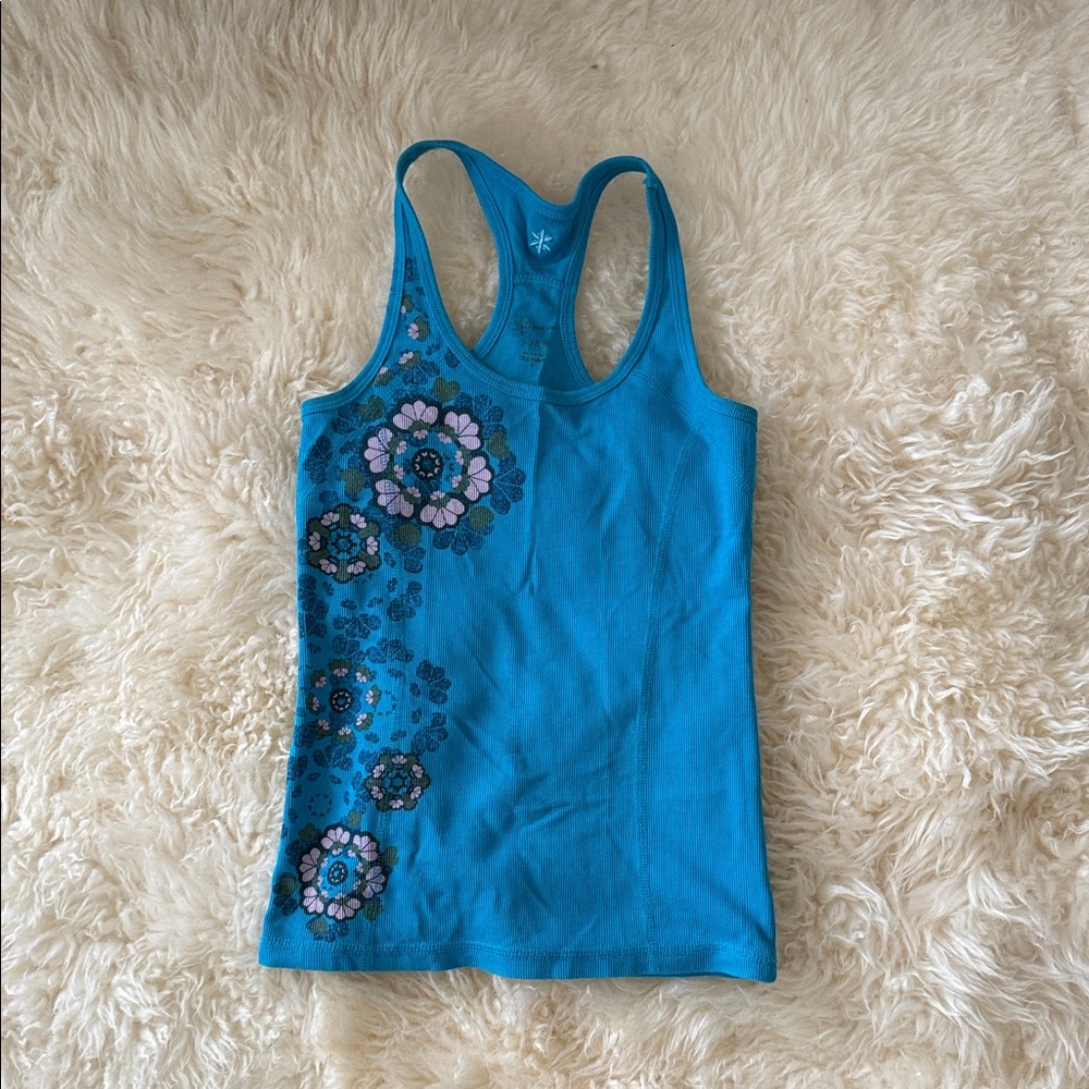Old Navy Blue Floral Tank Top